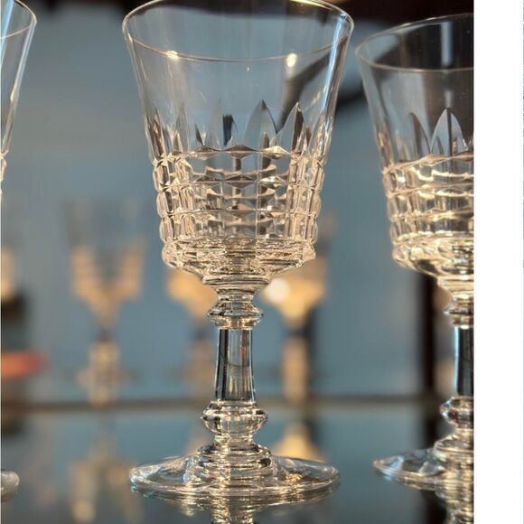 VAL ST LAMBERT Esneux Clear crystal Shot/ Port Wine Glasses Set of 6 / New - Picture 2 of 9